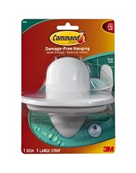 Command 17602B Soap Dish, Water-Resistant Strips, 1 Dish 1 Strip