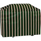 Two Dogs Designs 53-Inch Extra-Long Grill Cover, Green Stripes