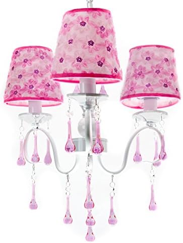 Pink Crystal Chandelier