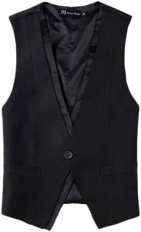 Mens Top Designed Casual Slim Fit Skinny dress vest Waistcoat With Bow Tie (Asia XXXL(US:XL), Black)