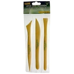 6 CLAY MODELING WOODEN TOOLS 3-PIECE SET by 