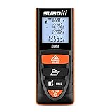 suaoki D8　レーザー距離計　最大測定距離80m　4種類測定モード　バックライト　ベルトクリップ付き　軽量　コンパクト　操作簡単