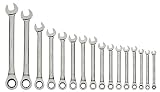Williams WS-1122NRC Combo Ratcheting Wrench Set, 1/4-Inch - 1-1/4-Inch, 16-Piece [並行輸入品]