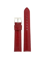 Watchband Genuine Lizard Red 16mm