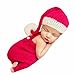 Newborn Baby Christmas Santa Photo Props Boy Girl Photo Shoot Outfits Crochet Knit Hat Shorts Photography Props Red and White