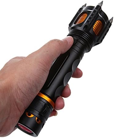 2000 Lumens Self-defense Cree Xm-l T6 LED Alarm Flashlight Waterproof Police Torch (Batteries Are Not Included)