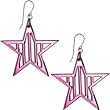 Pink Star Lucite Earrings