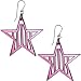 Pink Star Lucite Earrings