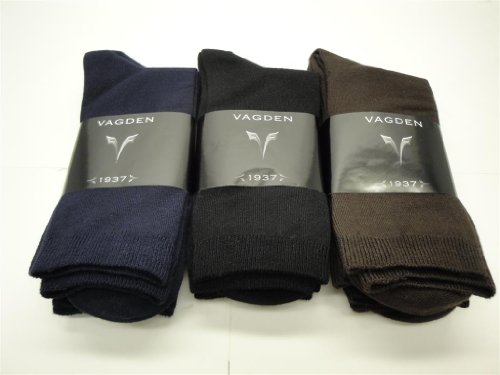 Women's Vagden Plain Rayon from bamboo Crew 3PK Rayon Socks