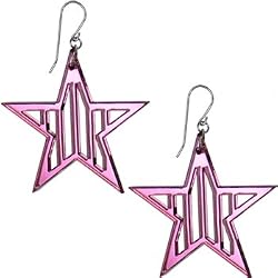 Pink Star Lucite Earrings