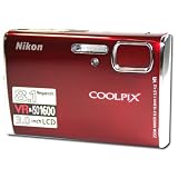 Nikon Coolpix S51 8.1MP Digital Camera with 3x Optical Vibration Reduction Zoom (Red)