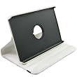 White 360 Rotate Holster Folio Leather Stand Case for Amazon Kindle Fire