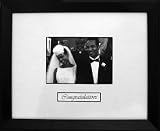 Main Street Décor Wood Wall Frame with Signature Mat, Black