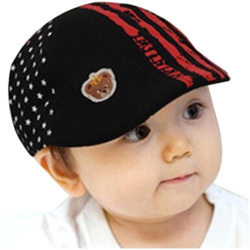 Voberry® Baby Boy Kids Toddler Beret Cabbie Flat Peaked Hat river Cap