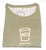 Life is good Men `Half Full` Creamy Style T-Shirt