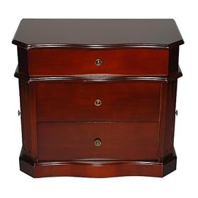 Large Wooden Jewelry Box - Walnut by Unknown