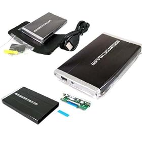 USB Aluminum Enclosure Case for 1.8-inch 1.8 ZIF LIF (iPod) Hard Drive Enclosure Case for Toshiba... by