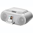 Sony Boombox with CD Player, AM/FM Radio, and iPod Dock (White)