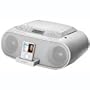 Sony Boombox with CD Player, AM/FM Radio, and iPod Dock (White)