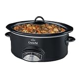 Rival SCVP552B-CN 5.5 Quart Programmable Crock Pot Slow Cooker, Black