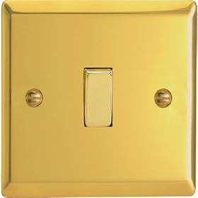 Varilight - 1G Intermediate Switch Victorian Brass - XV7D