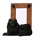 POMERANIAN Black Dog Photo Picture FRAME Figurine SF29B