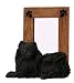 POMERANIAN Black Dog Photo Picture FRAME Figurine SF29B