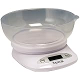 TAYLOR 380444 4.4-lb Digital Kitchen Scale with Bowl