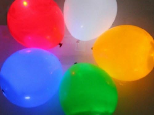 LED Light up Balloons 20 Mixed color Party Pack