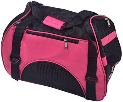 Mdeho Cute Dog Supplies Dog Bag Carrier Comfort Travel Tote Bag (pink, 40cmx20cmx30cm)
