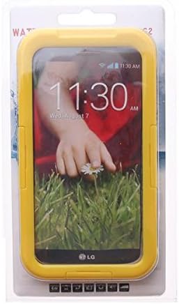 YoucanZHUO Waterproof Shockproof Dirt Snow Proof Case Cover For Compatible with LG G2 D800 D801 D803 (Yellow)
