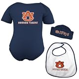 Auburn Tigers Navy Blue Infant Cutie Three-piece Set