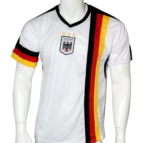 DEUTSCHLAND WM 2014, Trikot weiß mit Mesh-Einsätzen, UNISEX, Gr. XL