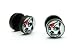 Clown Mexican Day of the Dead Sugar Skull Fake Ear Plug Stretcher Cheater 16g 00g Look Gauges Taper (Sold As Pair)