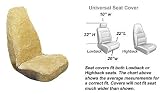 2 Front Synthetic Sheep Skin Seat Cover - Tan