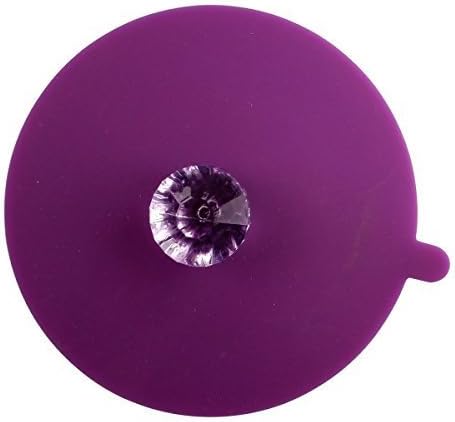 Silicone Diamond Design Watertight Cup Lid Mug Lid Cover Cap Block Dust Leakproof Lid (Purple, 2) by Goxi