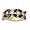 14K Marquise Sapphire & Diamond Floral Band Size:6