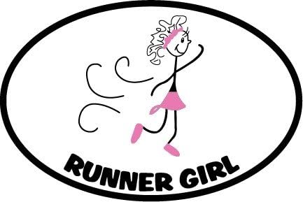 The Runner Girl Magnet - Pink