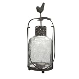 Midwest-CBK Crackle Glass Bird Theme Tealight Candle Holder, $19.99, Save $5