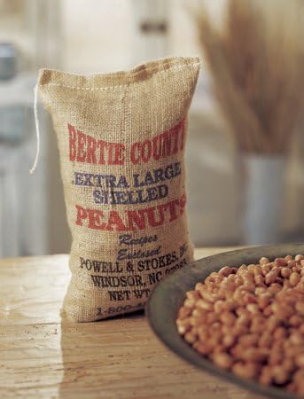 Extra Large Shelled Raw Peanuts 2 - 5 Lb Burlap Bags