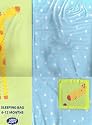 Boots Sleeping Bag 6-12m 2.5 Tog Blue Giraffe Design with Free Thermometer