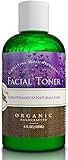 Facial Toner, Organic and 100% Natural Face Toner for All Skin Types. Clearing, Refines, Tightens Pores, Hydrates & Restores pH. No Harmful Chemicals or GMOs. Christina Moss Naturals (4oz Unscented).