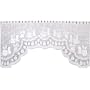 White Lace Cafe Curtain 56"W x 28"H