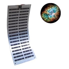 HQRP 15 Watt Monocrystalline Flexible Solar Panel 15W 12V / 12 Volt for Car Caravan Bus Trailer Bike plus HQRP Coaster