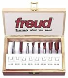 Freud 96-100 8-Piece Dovetail Incra Jig Bit Set with 1/4-Inch Shanks