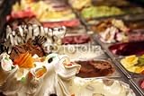 Wallmonkeys Peel and Stick Wall Decals - Colourful Gelato Flavors in Display Case in Summer. - 24