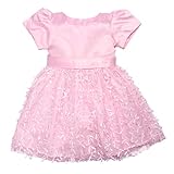 (コ-ランド) Co-land 発表会 フォーマル キッズドレス プリンセス風 結婚式 ベビーワンピース 女児 女の子 半袖 蝶結びリボン 子供ドレス ガールズ 入園式 ピンク 120cm