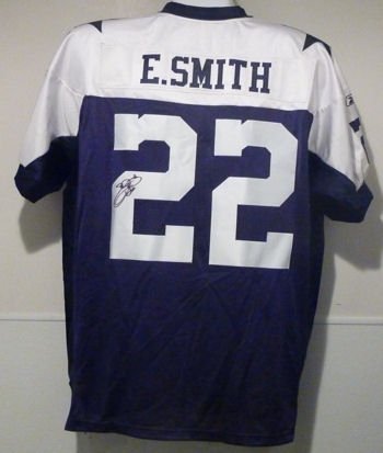 Emmitt Smith Autographed/Hand Signed Dallas Cowboys Jersey