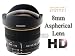 Rokinon FE8M-S 8mm F3.5 Fisheye Lens for Sony Alpha (Black)