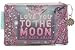 Papaya Art - moon and back small coin purse